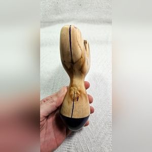 Drew Bilbrey handmade wood and resin Slingshot with purple accents